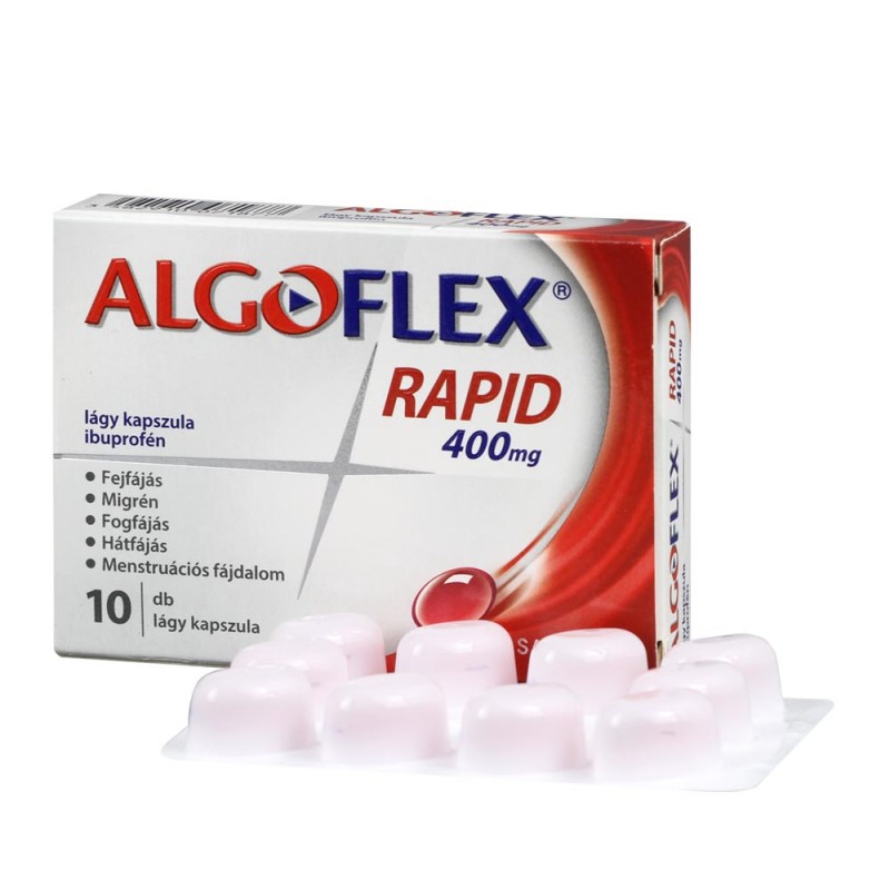 ALGOFLEX RAPID 400 MG LÁGY KAPSZULA 10 DB, Gyógytündér Gyógyszertár és Webáruház - Kartal