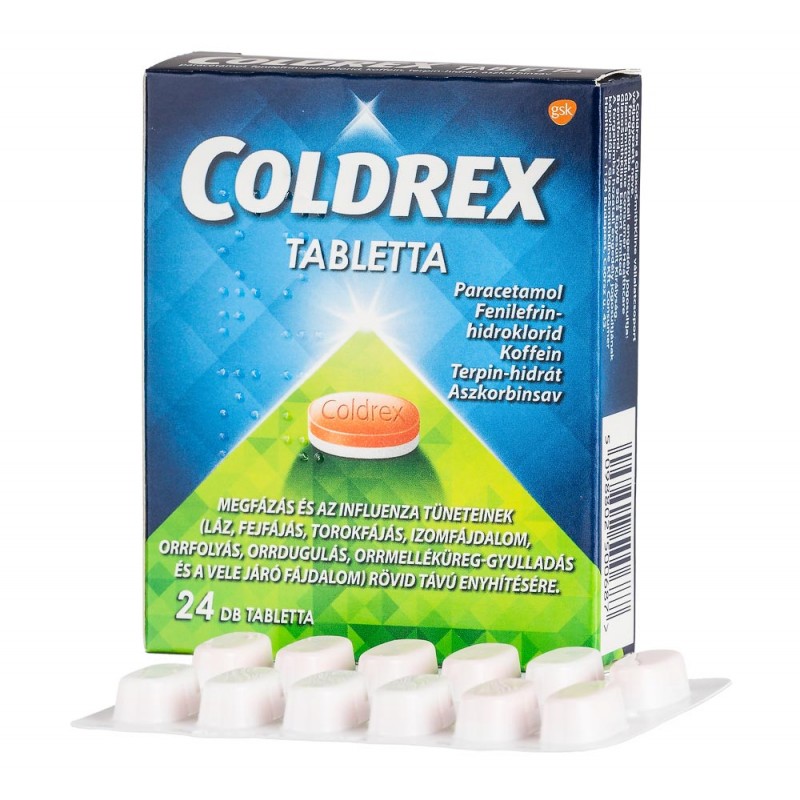 coldrex tabletta 24 db, Gyógytündér Gyógyszertár és Webáruház - Kartal