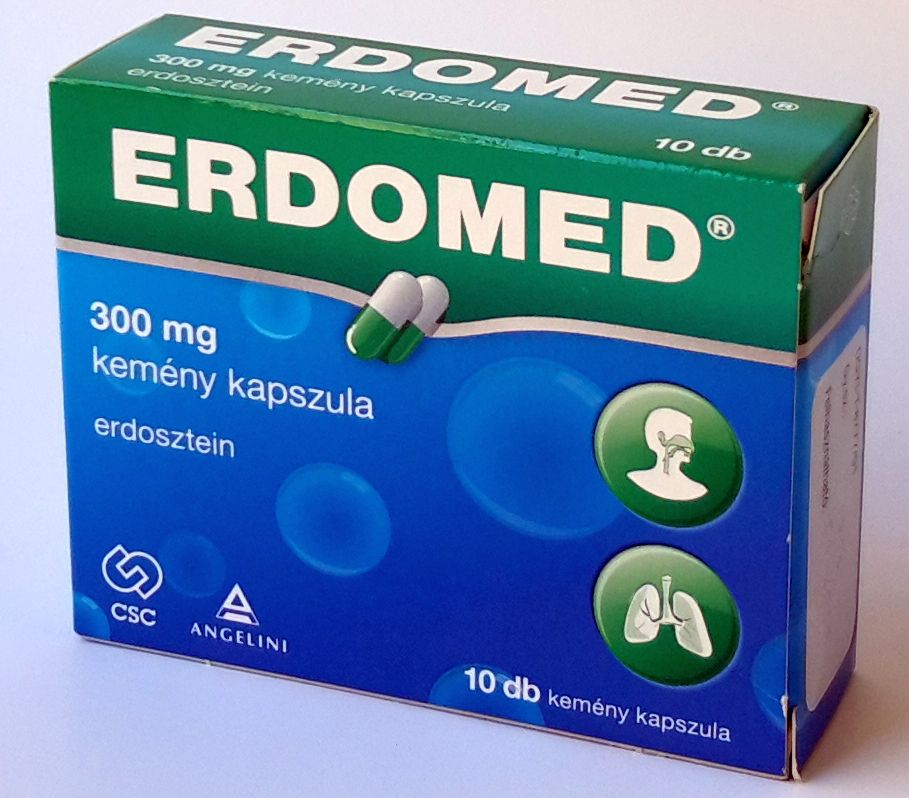 ERDOMED 300MG KEMÉNY KAPSZULA 10 DB, Gyógytündér Gyógyszertár és Webáruház - Kartal